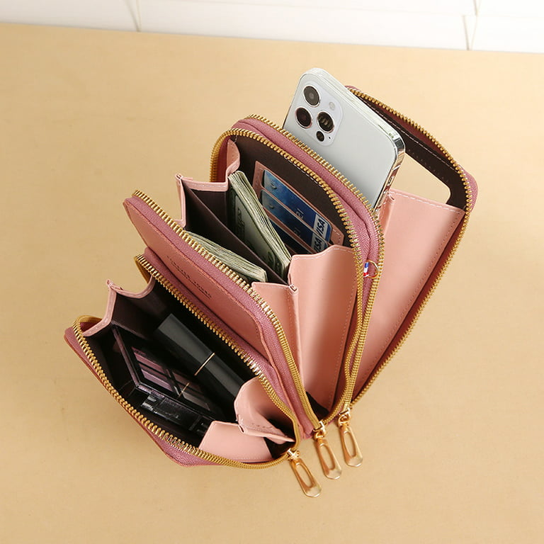 Touch screen cell phone purse