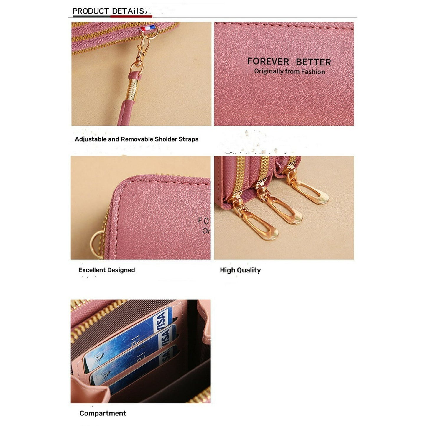 Touch screen cell phone purse