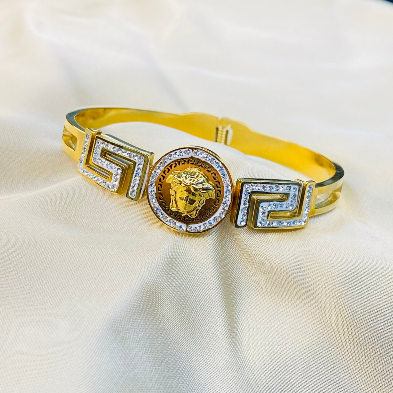 Versace round cut bracelet