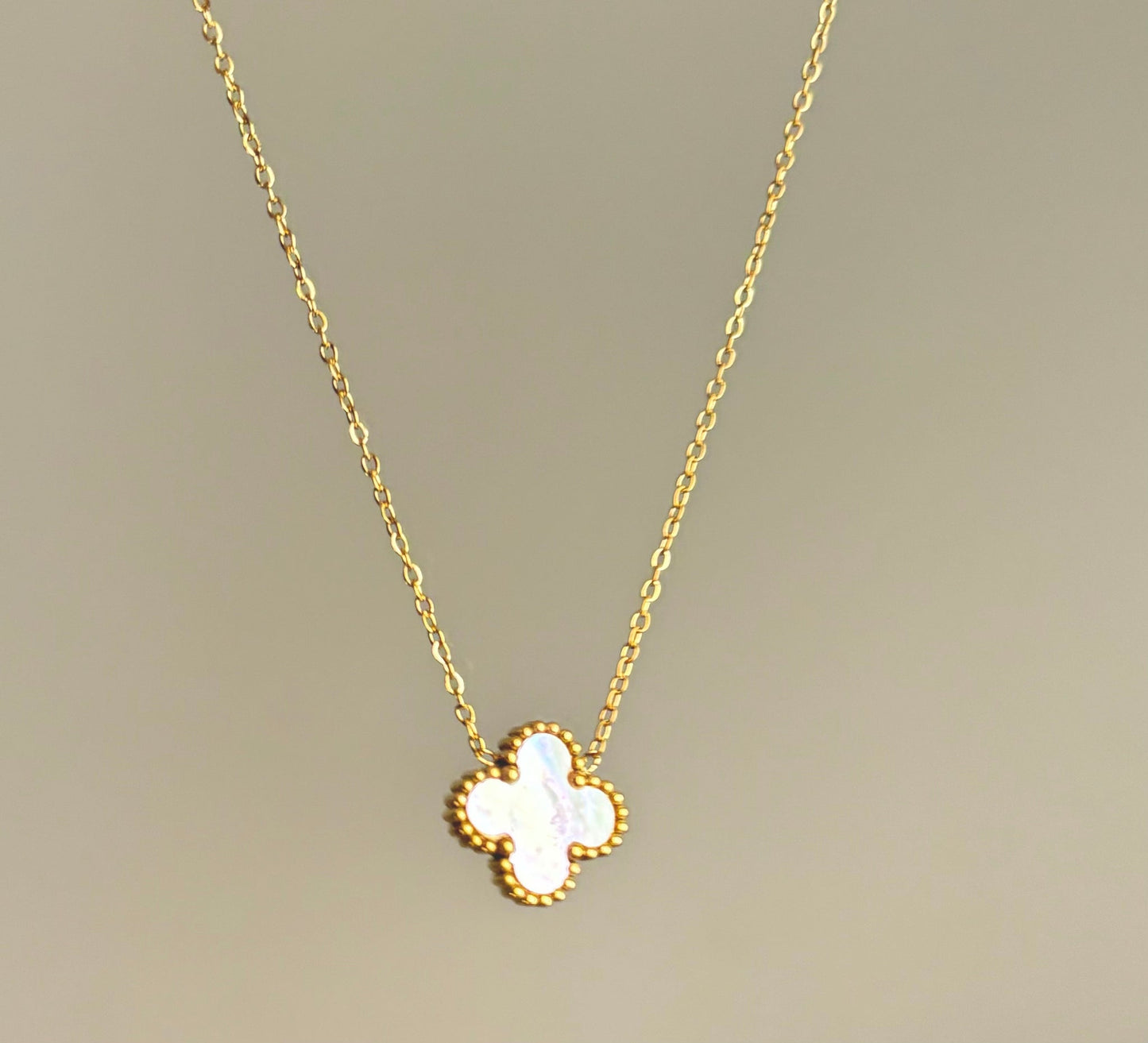 Four-leaf clover necklace