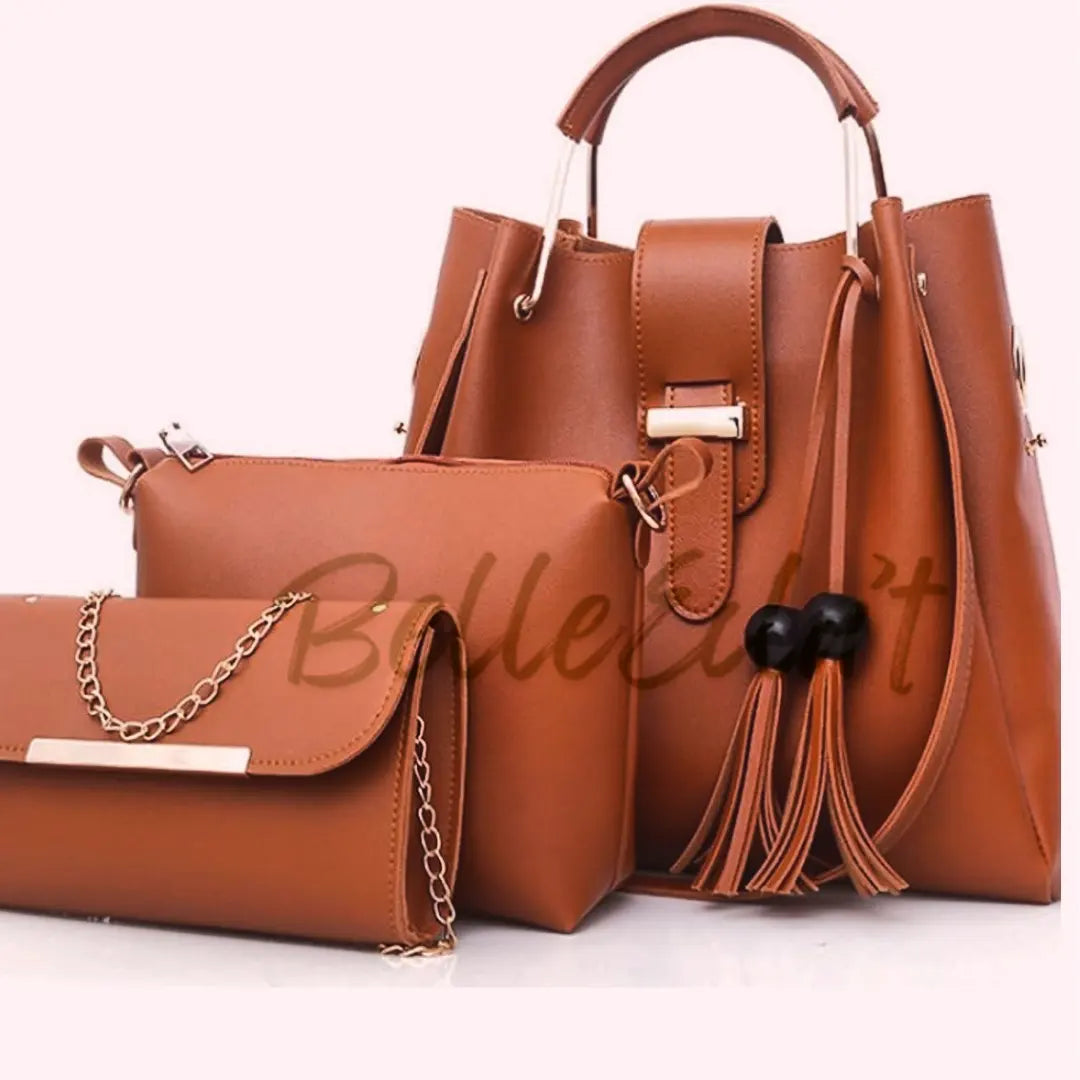 3 in 1 leather bag